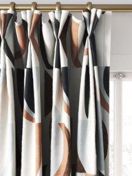 Harlequin Torillo Made to Measure Curtains or Roman Blind, Earth/Cornflower/Walnut - thumbnail 6