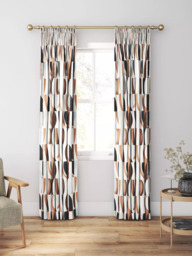 Harlequin Torillo Made to Measure Curtains or Roman Blind, Earth/Cornflower/Walnut - thumbnail 3