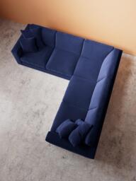 Swoon Althaea 5 Seater Corner Sofa, Easy Velvet Ink - thumbnail 5