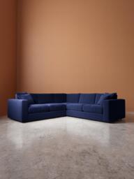 Swoon Althaea 5 Seater Corner Sofa, Easy Velvet Ink - thumbnail 2