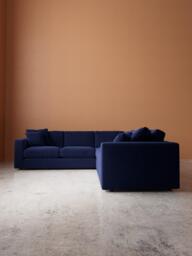 Swoon Althaea 5 Seater Corner Sofa, Easy Velvet Ink - thumbnail 3
