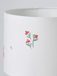 John Lewis Kids' Primrose Embroidered Ceiling and Lampshade - thumbnail 3