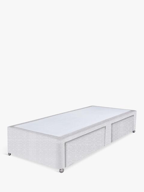 John Lewis Non-Sprung Upholstered 2 Drawer Divan Base, Single - image 1