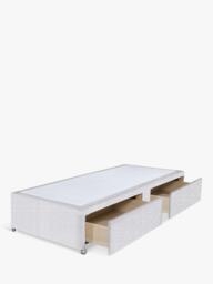 John Lewis Non-Sprung Upholstered 2 Drawer Divan Base, Single - thumbnail 2