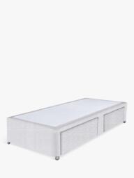 John Lewis Non-Sprung Upholstered 2 Drawer Divan Base, Single