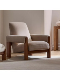 West Elm Nils Deluxe Velvet Chair, Natural - thumbnail 2