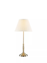 Laura Ashley Elliot Small Table Lamp, Brass - thumbnail 4