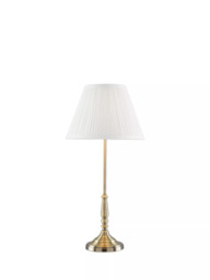 Laura Ashley Elliot Small Table Lamp, Brass - thumbnail 5