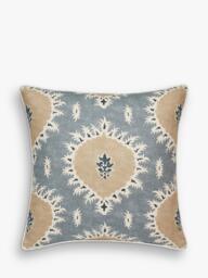 OKA Drisana Cushion, Grey Blue