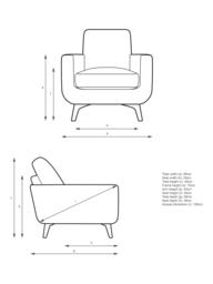 John Lewis Barbican Armchair, Light Leg - thumbnail 2
