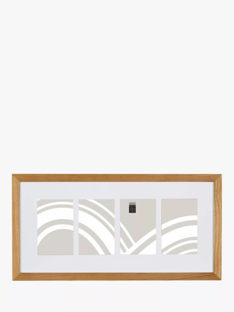 "John Lewis Photo Frame & Mount, 4 Photo, 4 x 6"" (10 x 15cm), FSC-Certified (Oak)" - image 1