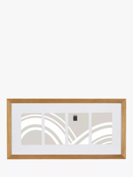 "John Lewis Photo Frame & Mount, 4 Photo, 4 x 6"" (10 x 15cm), FSC-Certified (Oak)" - thumbnail 1