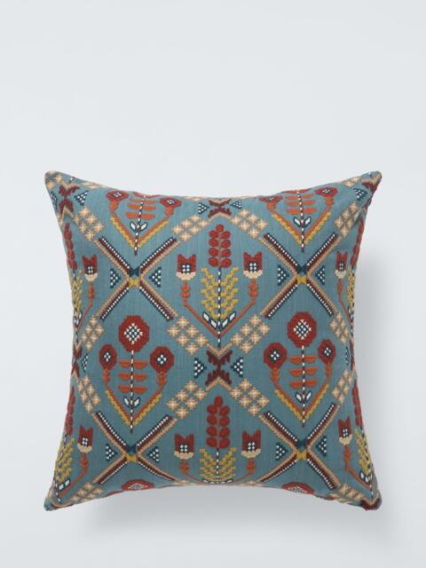John Lewis Aiyana Trellis Cushion, Blue - image 1