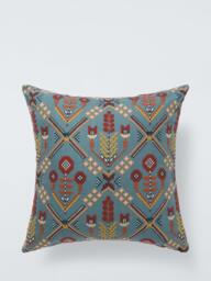 John Lewis Aiyana Trellis Cushion, Blue