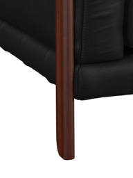 John Lewis Nest Grand 4 Seater Leather Sofa, Dark Leg - thumbnail 6