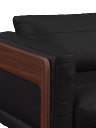John Lewis Nest Grand 4 Seater Leather Sofa, Dark Leg - thumbnail 5