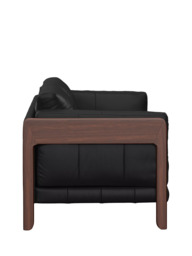 John Lewis Nest Grand 4 Seater Leather Sofa, Dark Leg - thumbnail 2