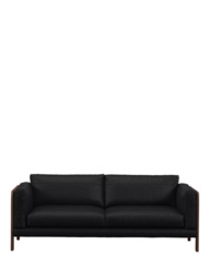 John Lewis Nest Grand 4 Seater Leather Sofa, Dark Leg - thumbnail 4