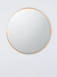 John Lewis Thin Metal Frame Round Wall Mirror, 65cm - thumbnail 1