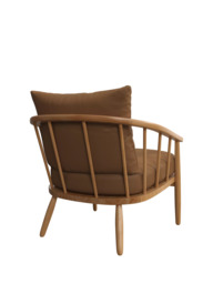 John Lewis Frome Leather Armchair, Light Leg - thumbnail 4