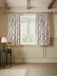 John Lewis Joni Floral Embroidery Pair Lined Pencil Pleat Curtains, Multi - thumbnail 6