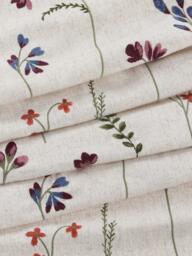 John Lewis Joni Floral Embroidery Pair Lined Pencil Pleat Curtains, Multi - thumbnail 2