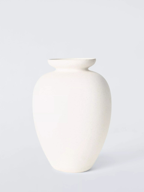 John Lewis Tall Ceramic Urn Vase, H27cm, Cream - image 1