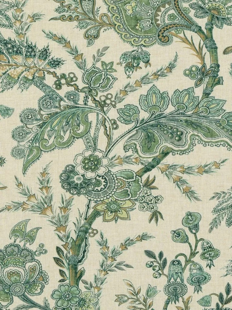 GP & J Baker Jewel Indienne Made to Measure Curtains or Roman Blind, Emerald - image 1