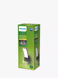 Philips Splay LED PIR Motion Sensor Outdoor Wall Light, Anthracite - thumbnail 2