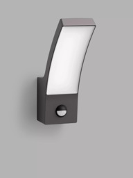 Philips Splay LED PIR Motion Sensor Outdoor Wall Light, Anthracite - thumbnail 1