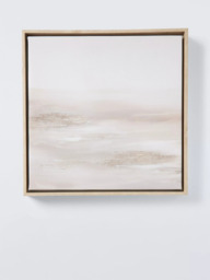 John Lewis 'Desert Sands' Framed Embellished Canvas Print, Set of 2, 35 x 35cm, Sand - thumbnail 2