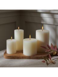 Neptune Blyton Unscented Wax Pillar Candle, 500g, Calico - thumbnail 3