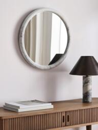 John Lewis Marble Round Wall Mirror, 50cm - thumbnail 2