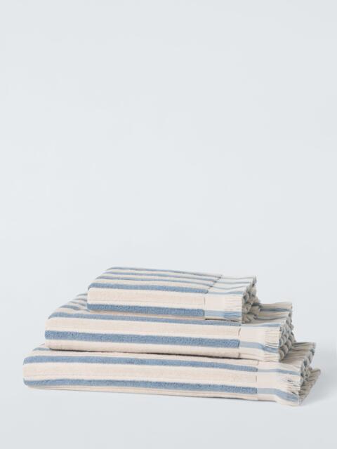 John Lewis Striped Fringed Towels - image 1