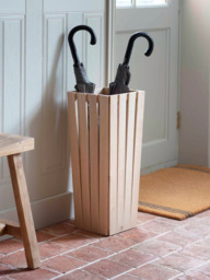 Garden Trading Hambledon Oak Wood Umbrella Stand, Natural - thumbnail 2