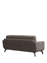 John Lewis Barbican Large 3 Seater Leather Sofa, Dark Leg - thumbnail 4