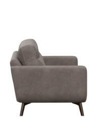 John Lewis Barbican Large 3 Seater Leather Sofa, Dark Leg - thumbnail 3