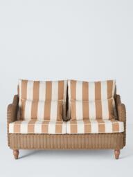 John Lewis x Sophie Conran Felix Woven 2-Seater Garden Sofa, Natural - thumbnail 2