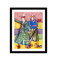 John Lewis Tony Green 'Gialux' Framed Print & Mount, 53.5 x 43.5cm, Multi/Black