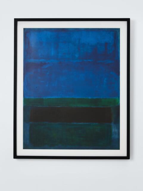 John Lewis Mark Rothko 'Blue, Green and Brown, 1952' Framed Print & Mount, 95 x 78cm, Blue - image 1