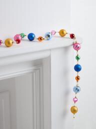 John Lewis Small Bauble Garland, Multi, 180cm - thumbnail 3