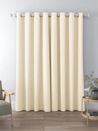 John Lewis Textured Weave Pair Blackout Lined Eyelet Curtains - thumbnail 4