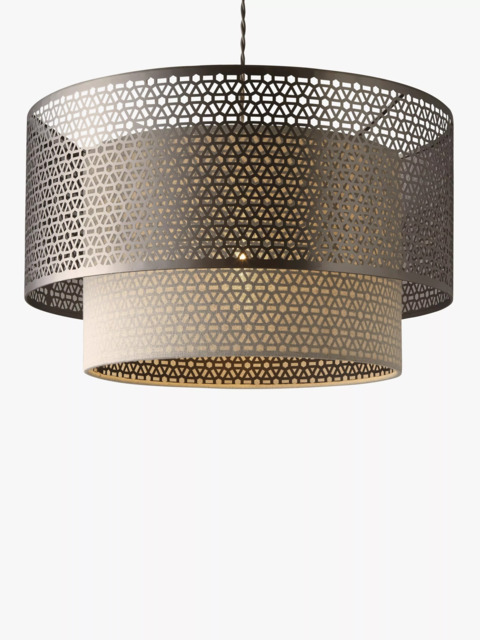 John Lewis Meena Fretwork Steel Ceiling Light - image 1