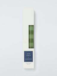 John Lewis x Sanderson Stripe Dinner Candles, Set of 4, Green & Terracotta