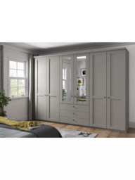 John Lewis Marlow 300cm Hinged Door Wardrobe with Mirrors & 3 Drawers - thumbnail 3
