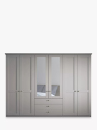 John Lewis Marlow 300cm Hinged Door Wardrobe with Mirrors & 3 Drawers - thumbnail 2