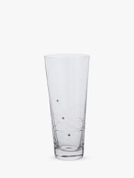 Dartington Crystal Glitz Conical Glass Vase, H30cm, Clear