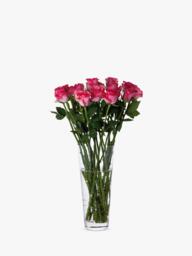 Dartington Crystal Glitz Conical Glass Vase, H30cm, Clear - thumbnail 2