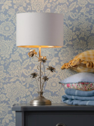 Laura Ashley Lyndale Table Lamp, Silver - thumbnail 1