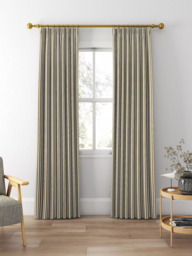 Clarke & Clarke Belgravia Made to Measure Curtains or Roman Blind, Charcoal/Linen - thumbnail 3